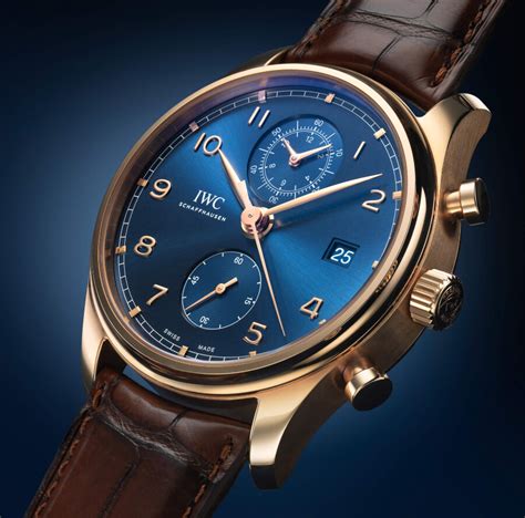 IWC portugieser chronograph blue